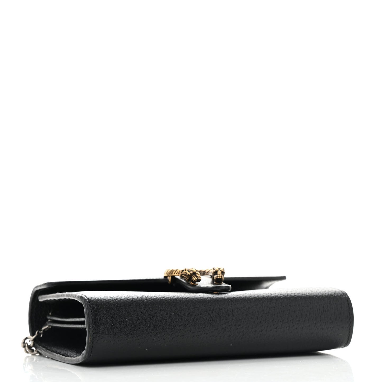 Calfskin Web Mini Dionysus Chain Wallet Black