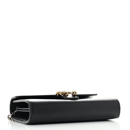 Gucci Calfskin Web Mini Dionysus Chain Wallet Black 4 of 13