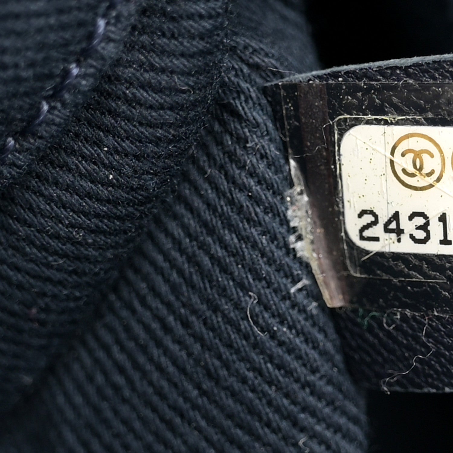 Chanel Denim Large Deauville Tote Dark Blue 7 of 11