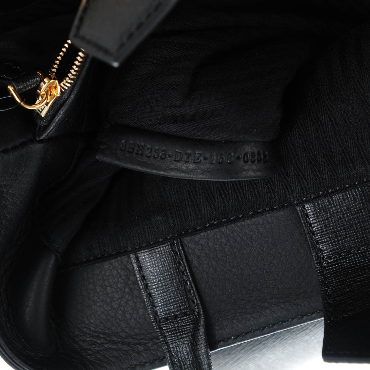 Fendi Vitello Elite Petite 2Jours Tote Black 6 of 7