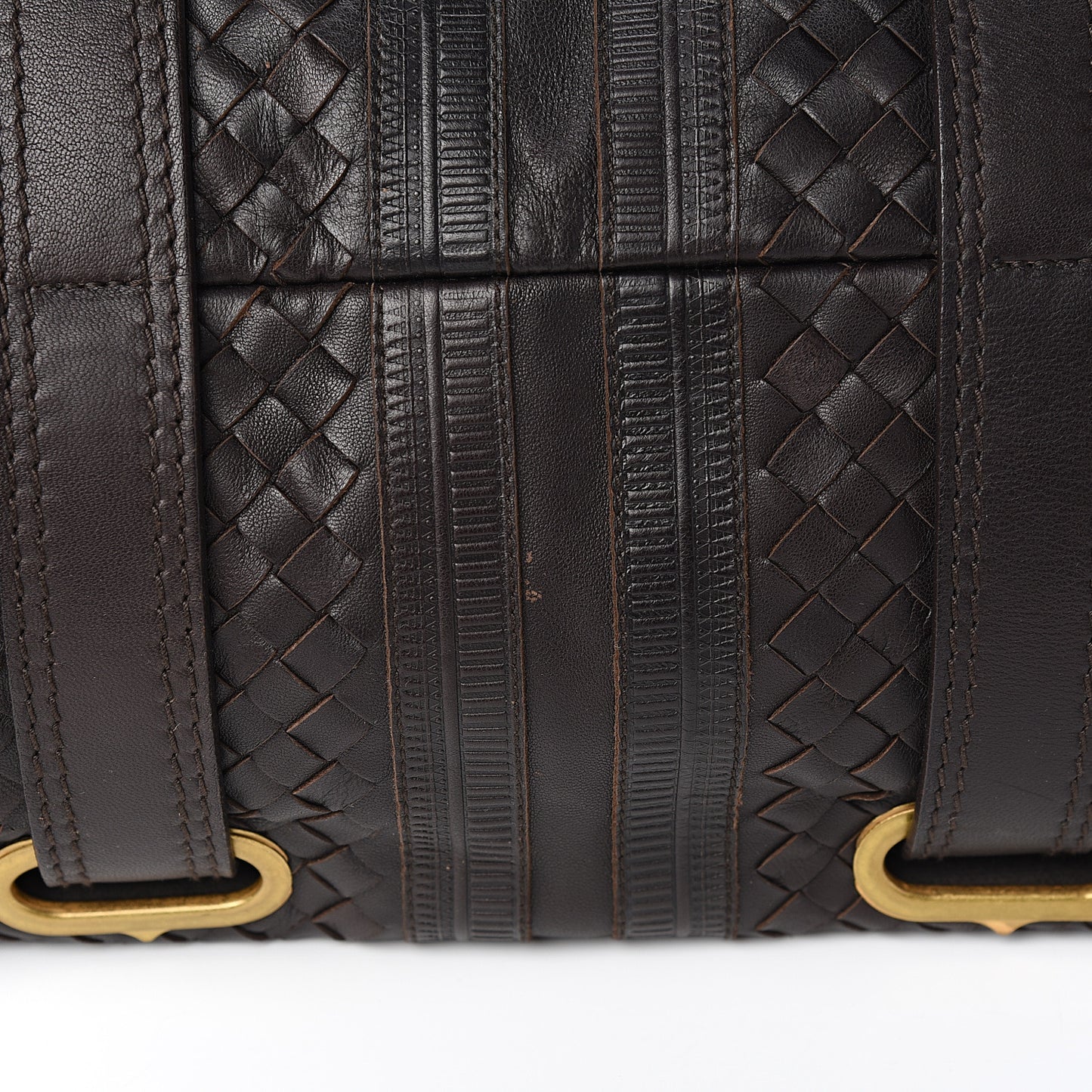 Nappa Intrecciato Accordion Satchel Moro