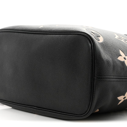 Louis Vuitton Empreinte Monogram Giant Neverfull MM Black Beige 10 of 10