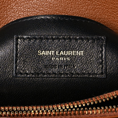 Saint Laurent Calfskin Matelasse Chevron Monogram Medium College Bag Brick 6 of 13
