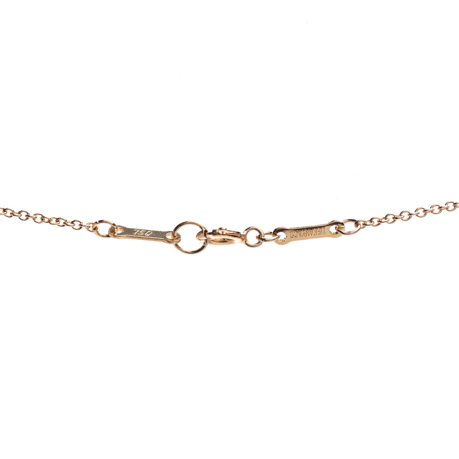 Tiffany 18K Yellow Gold 14mm Elsa Peretti Open Heart Pendant Necklace 4 of 4