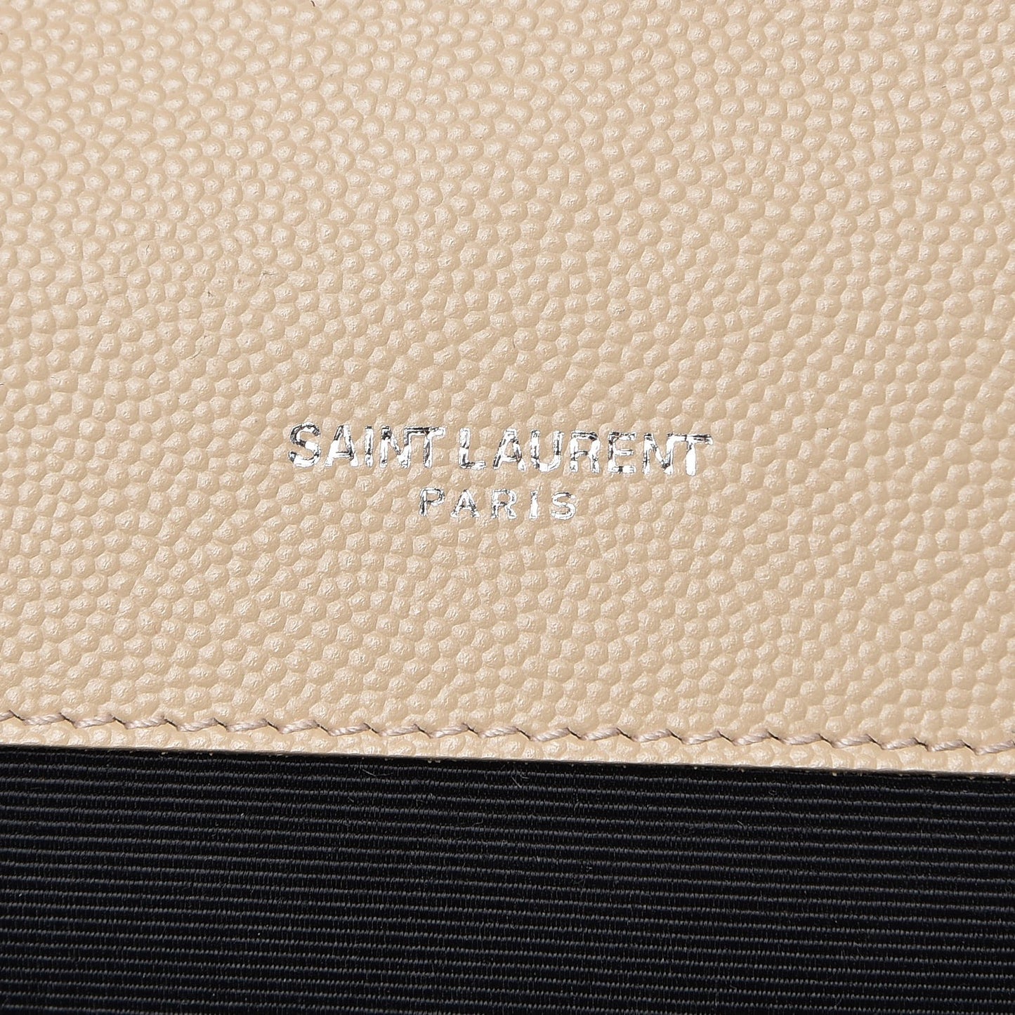 Grain De Poudre Mixed Matelasse Large Triquilt Monogram Satchel Nude Powder