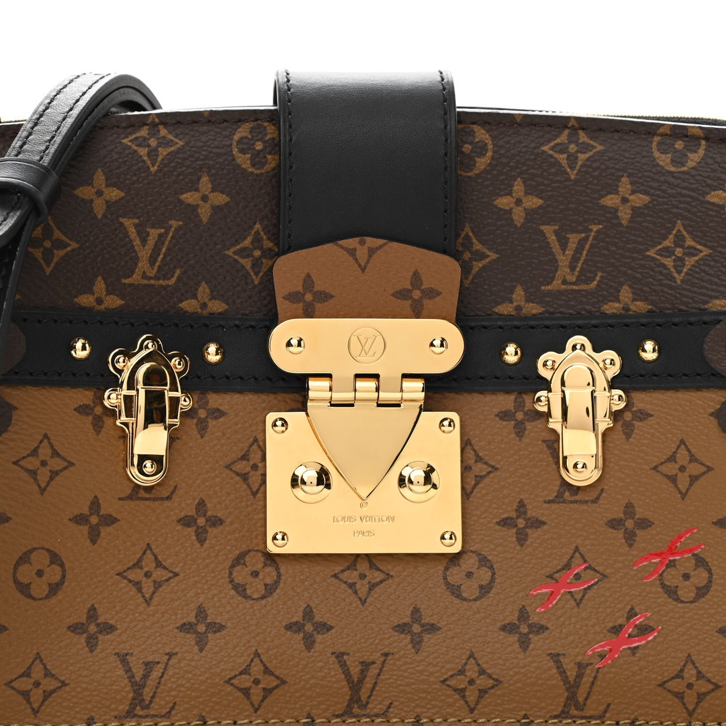 Reverse Monogram Trunk Clutch