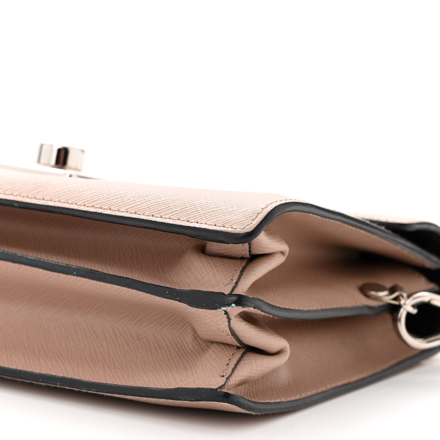 Prada Saffiano Lux Sound Shoulder Bag Cipria 9 of 11