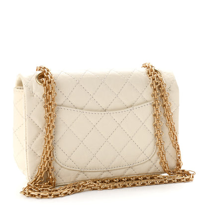Chanel Aged Calfskin Quilted 2.55 Reissue Mini Flap White 2 of 11