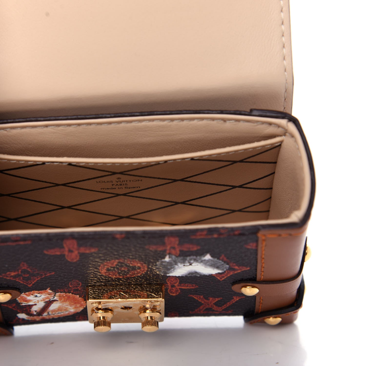 Louis Vuitton Catogram Essential Trunk Orange Marron 6 of 6