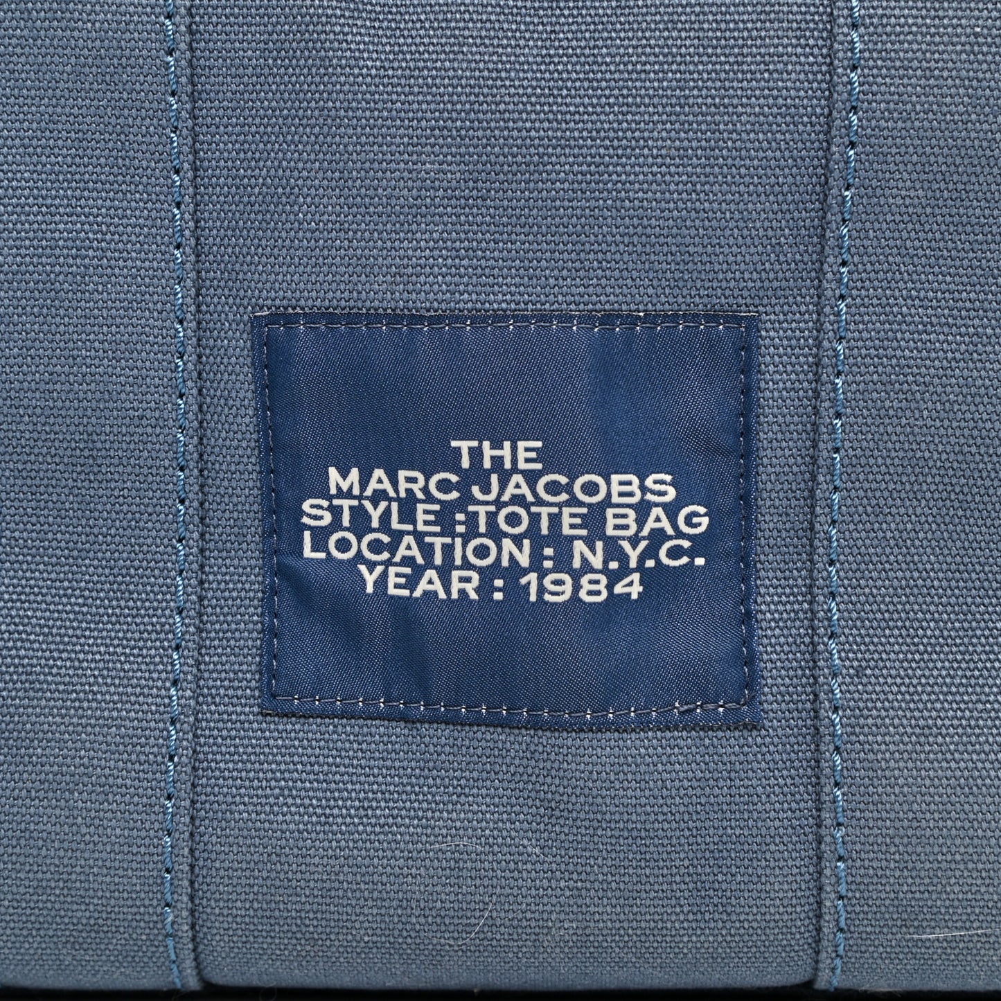 Cotton Canvas Mini The Tote Bag Blue Shadow
