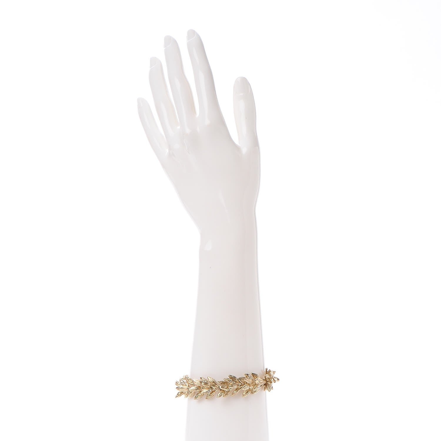 Chanel Crystal CC Sheath of Wheat Bracelet Gold 2 of 6