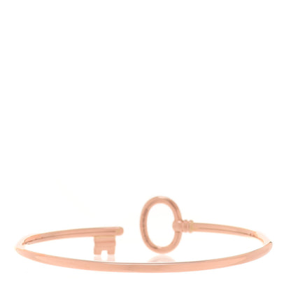 Tiffany 18K Rose Gold Keys Wire Bracelet 3 of 4