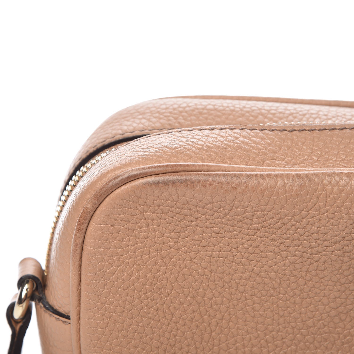 Gucci Pebbled Calfskin Small Soho Disco Bag Camelia 8 of 19
