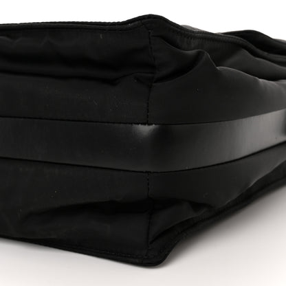Prada Re-Nylon Vitello Padded Large Flap Shoulder Bag Black 12 of 13