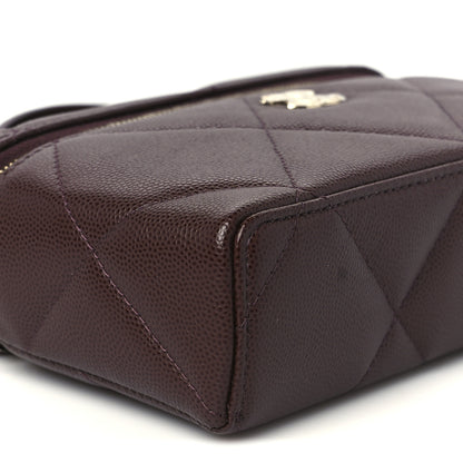 Chanel Caviar Quilted Top Handle Slim Vanity With Chain Dark Brown 9 of 11