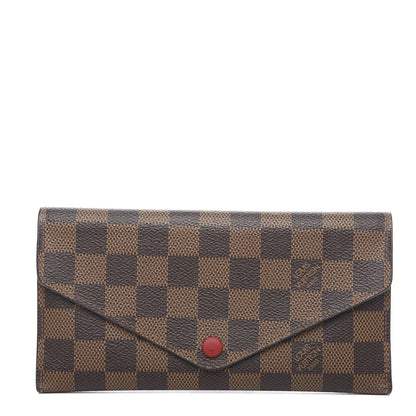Louis Vuitton Damier Ebene Josephine Wallet Red 1 of 10