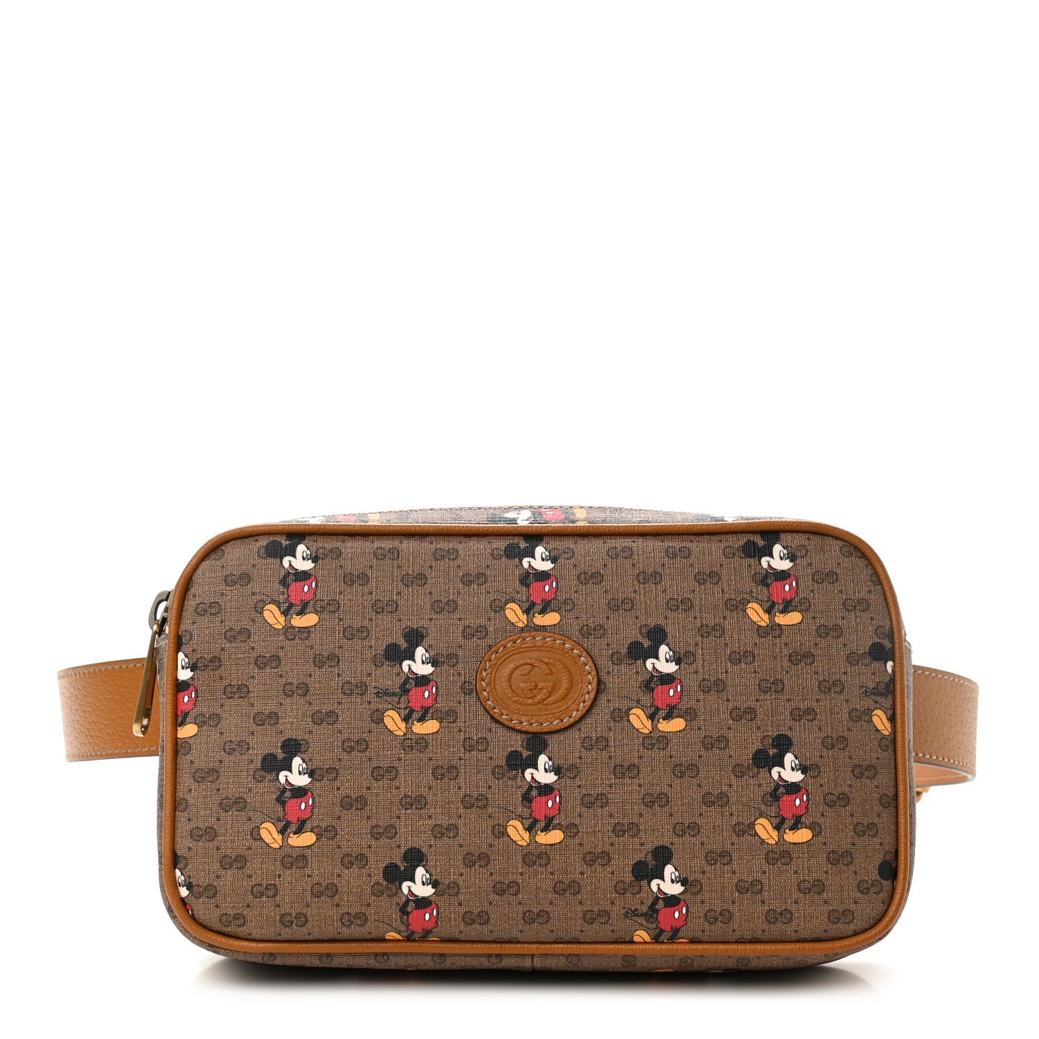 Gucci X DISNEY Mini Vintage GG Supreme Monogram Mickey Mouse Small Belt Bag Beige Vintage Sun Oil 1 of 11