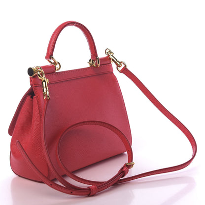 Dolce & Gabbana Dauphine Mini Miss Sicily Satchel Dark Red 2 of 8