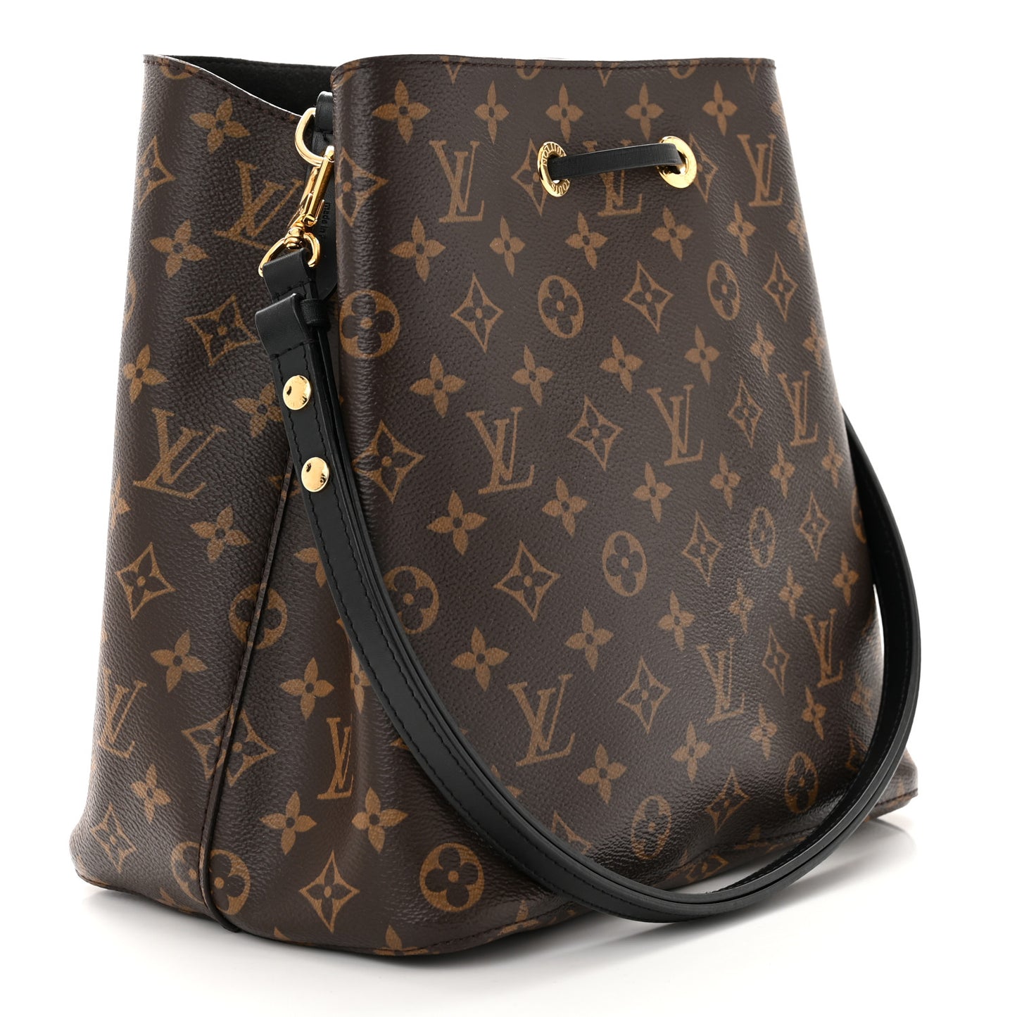 LOUIS VUITTON Monogram Neonoe MM Black