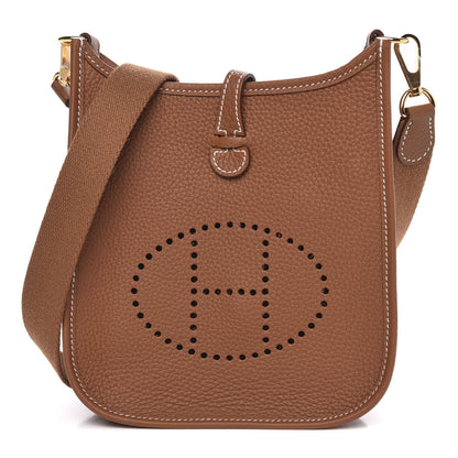 Hermes Taurillon Clemence Evelyne TPM Gold 1 of 10
