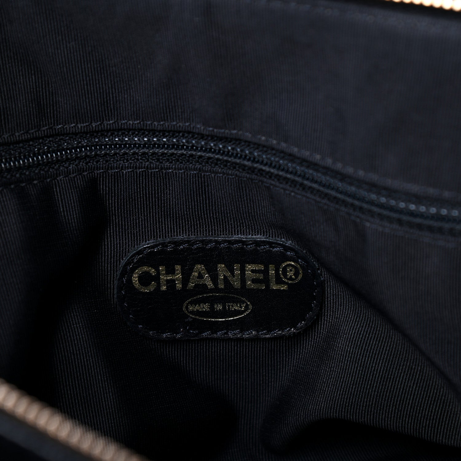 Chanel Caviar Quilted CC Shopping Tote Black 6 of 10