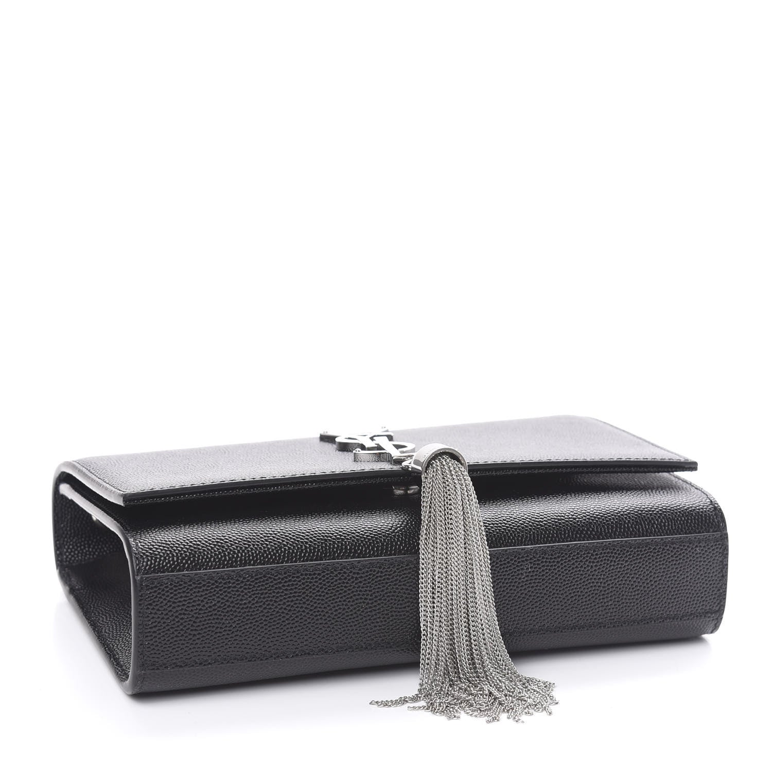 Saint Laurent Calfskin Small Classic Monogram Kate Tassel Satchel Black 4 of 9