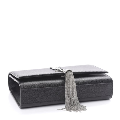Saint Laurent Calfskin Small Classic Monogram Kate Tassel Satchel Black 4 of 9