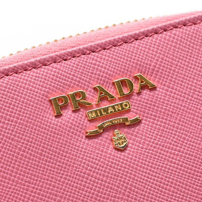 Prada Saffiano Metal Coin Purse Pink 12 of 12