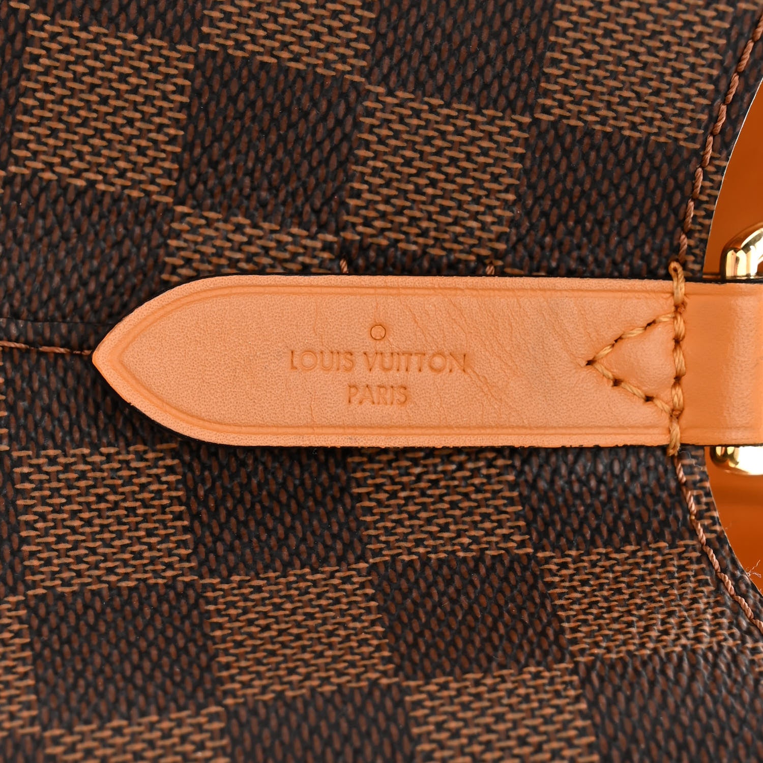 Louis Vuitton Damier Ebene Neonoe MM Safran 6 of 11