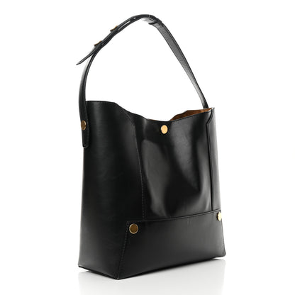 Stella McCartney Eco Alter Nappa Popper Bucket Bag Black 2 of 19