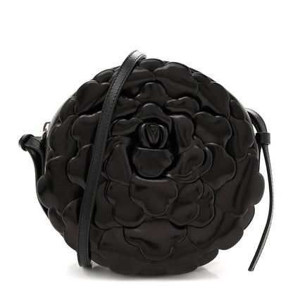 Valentino Garavani Nappa Atelier 03 Rose Edition Round Crossbody Bag Black 1 of 9