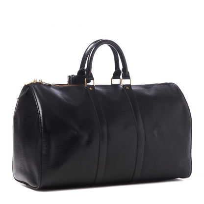 Louis Vuitton Epi Keepall 45 Black 2 of 11