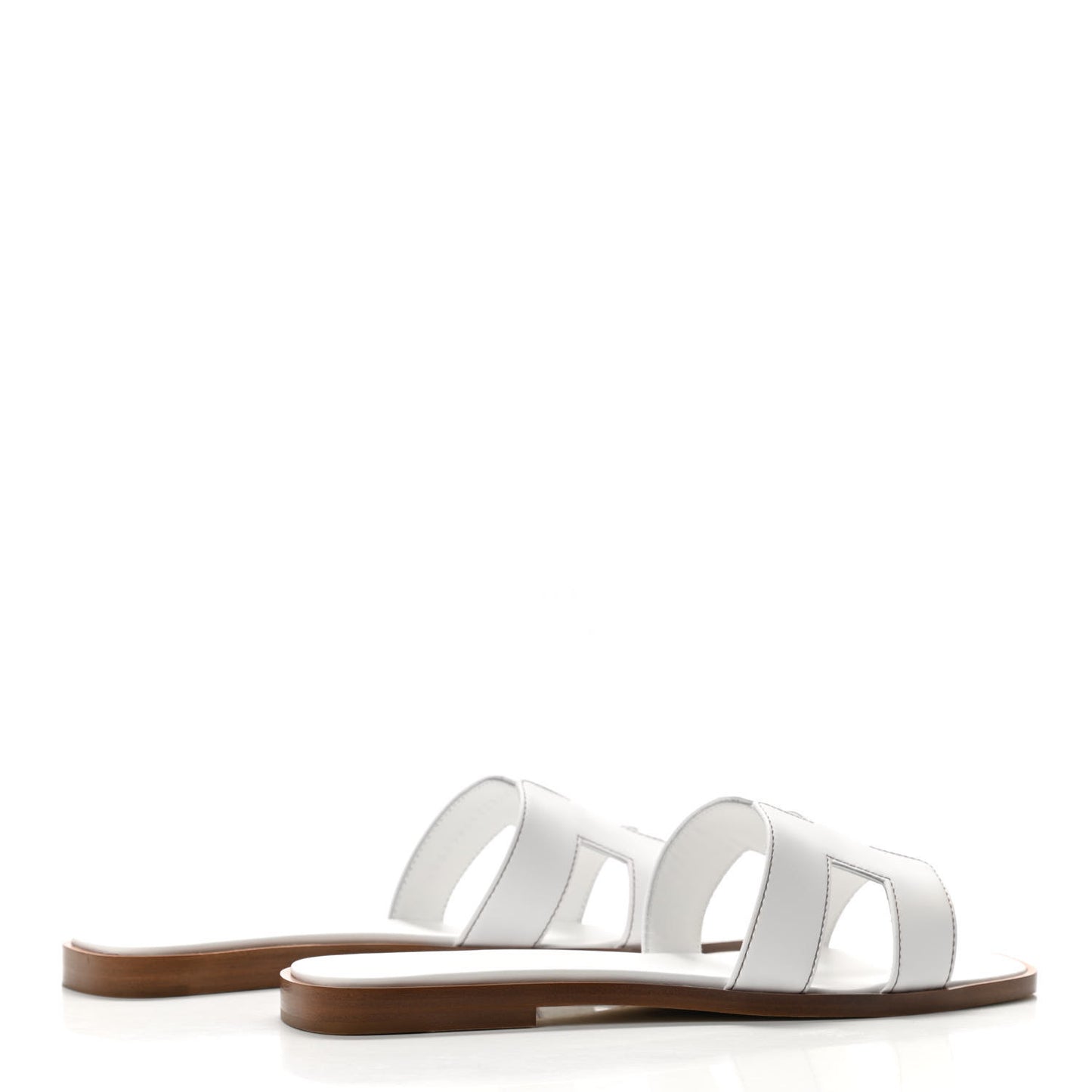 Box Calfskin Oran Sandals 37.5 White