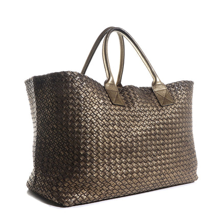 Bottega Veneta Intrecciato Large Cabat Platino Ossidato 3 of 8