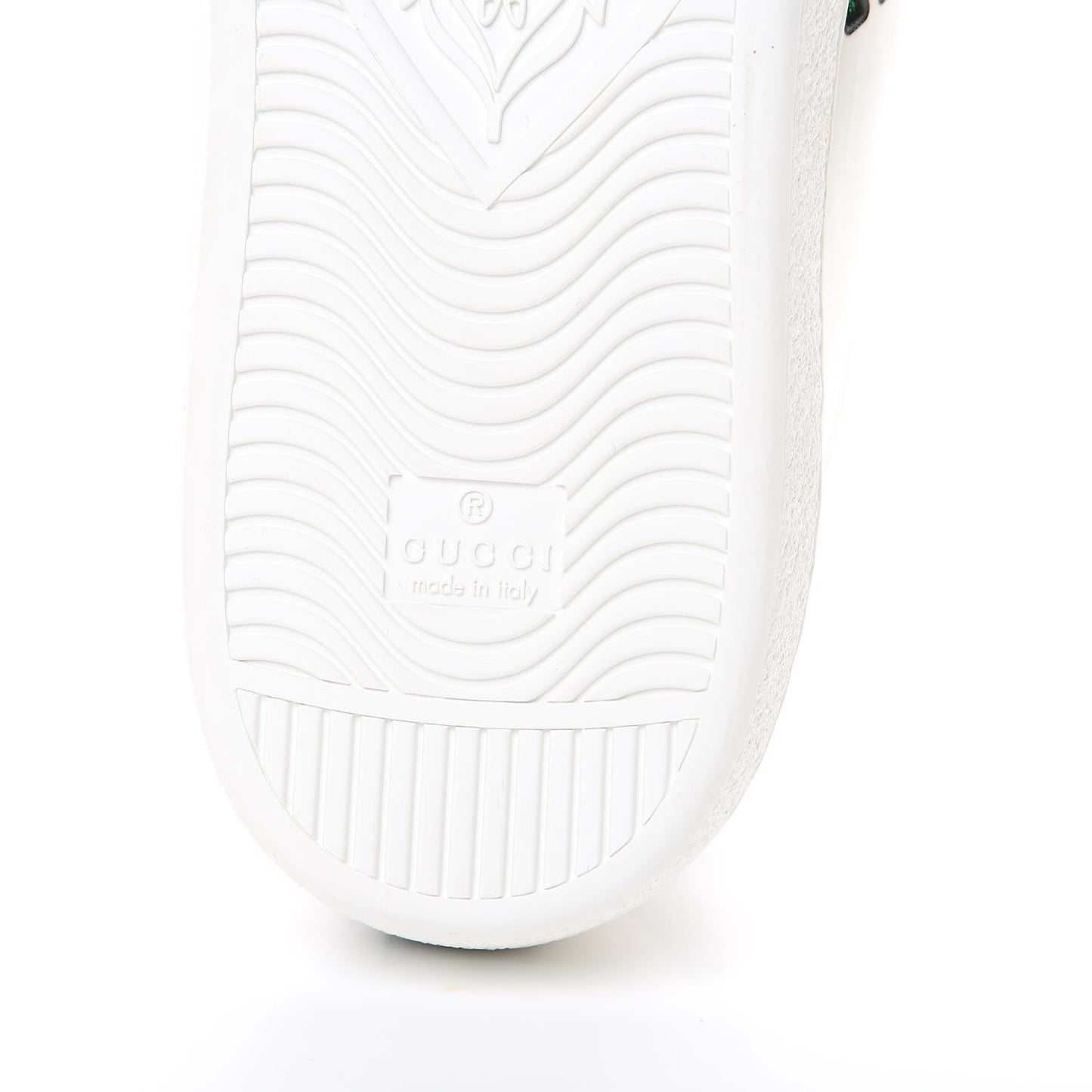 Calfskin Mens Ace Sneakers 12 White Green