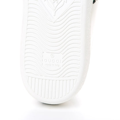 Gucci Calfskin Mens Ace Sneakers 12 White Green 6 of 9