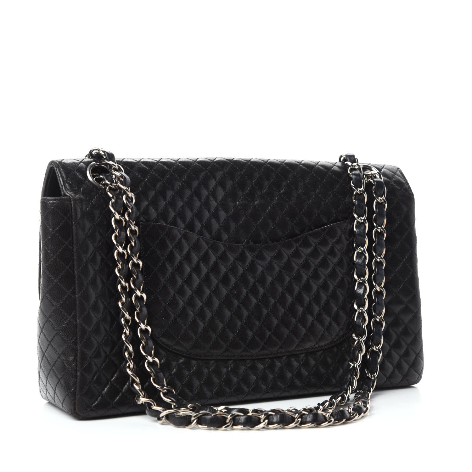 Chanel Lambskin Micro Quilted Medium Single Flap Black 4 of 13