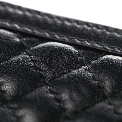 Prada Soft Calfskin Quilted Chain Wallet Black 16 of 17