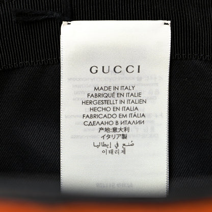 Gucci Econyl Nylon Monogram Off The Grid Bucket Hat M Orange Black 8 of 8