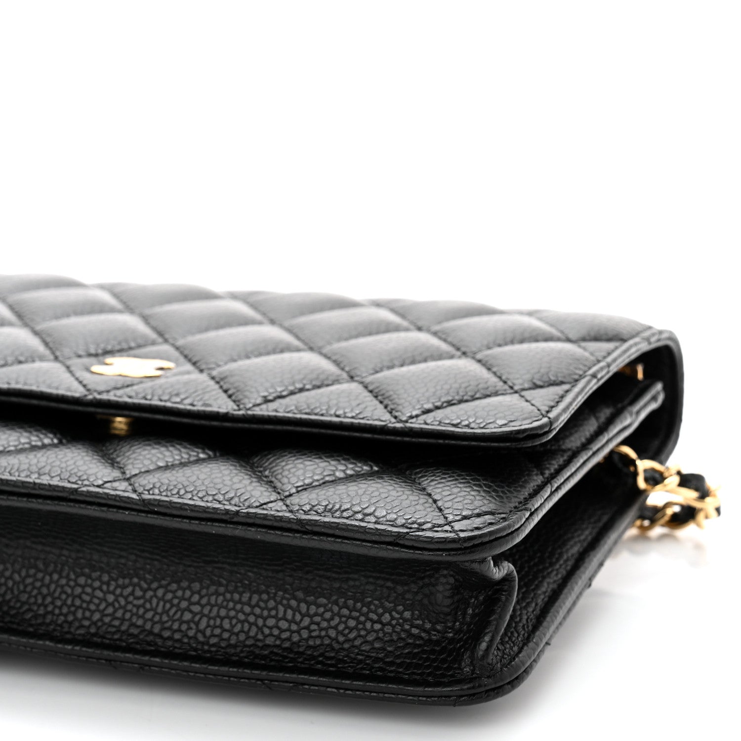 Chanel Caviar Quilted Wallet On Chain WOC Black 11 of 12
