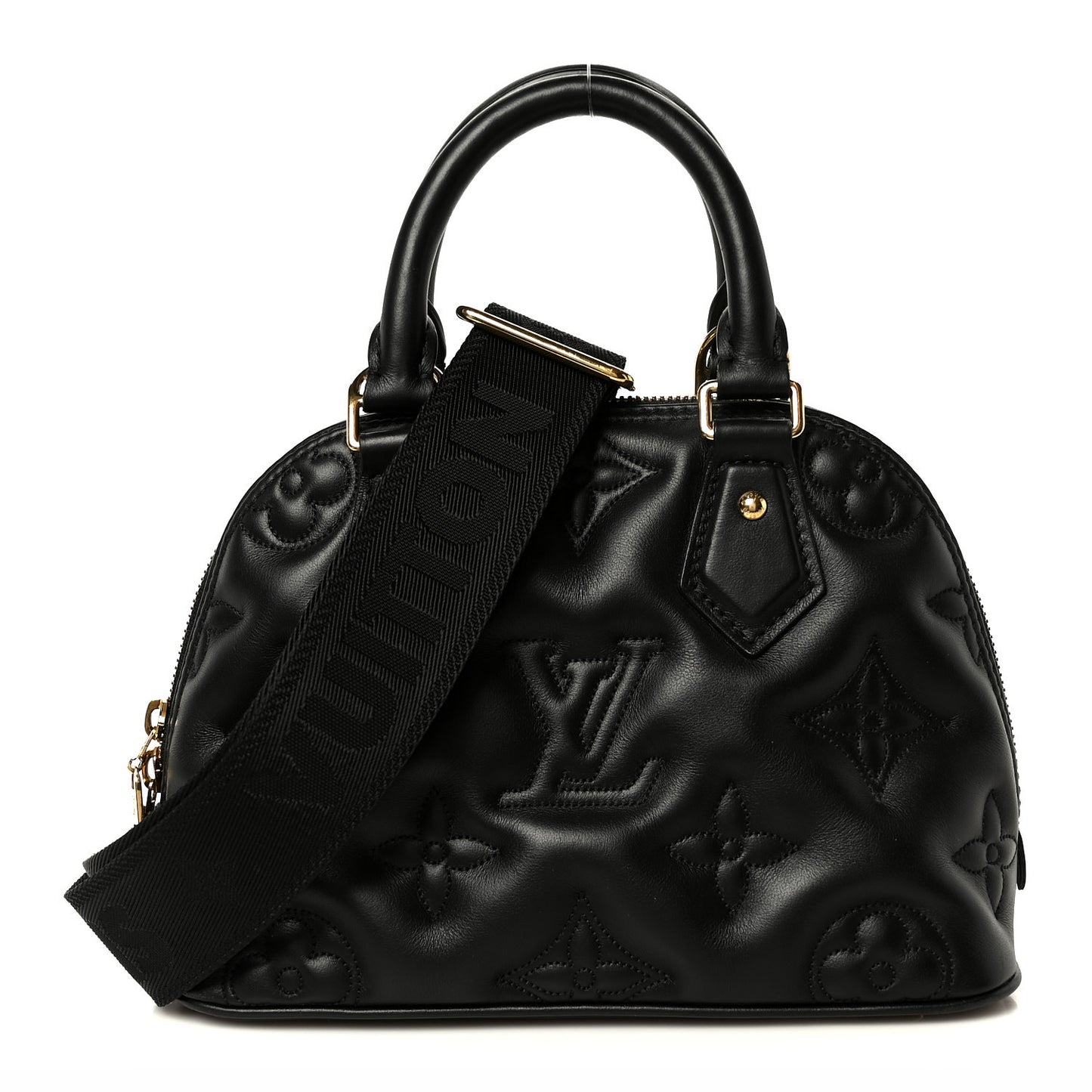 Calfskin Bubblegram Alma BB Black