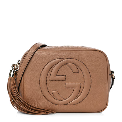 Gucci Pebbled Calfskin Small Soho Disco Bag Camelia 1 of 11