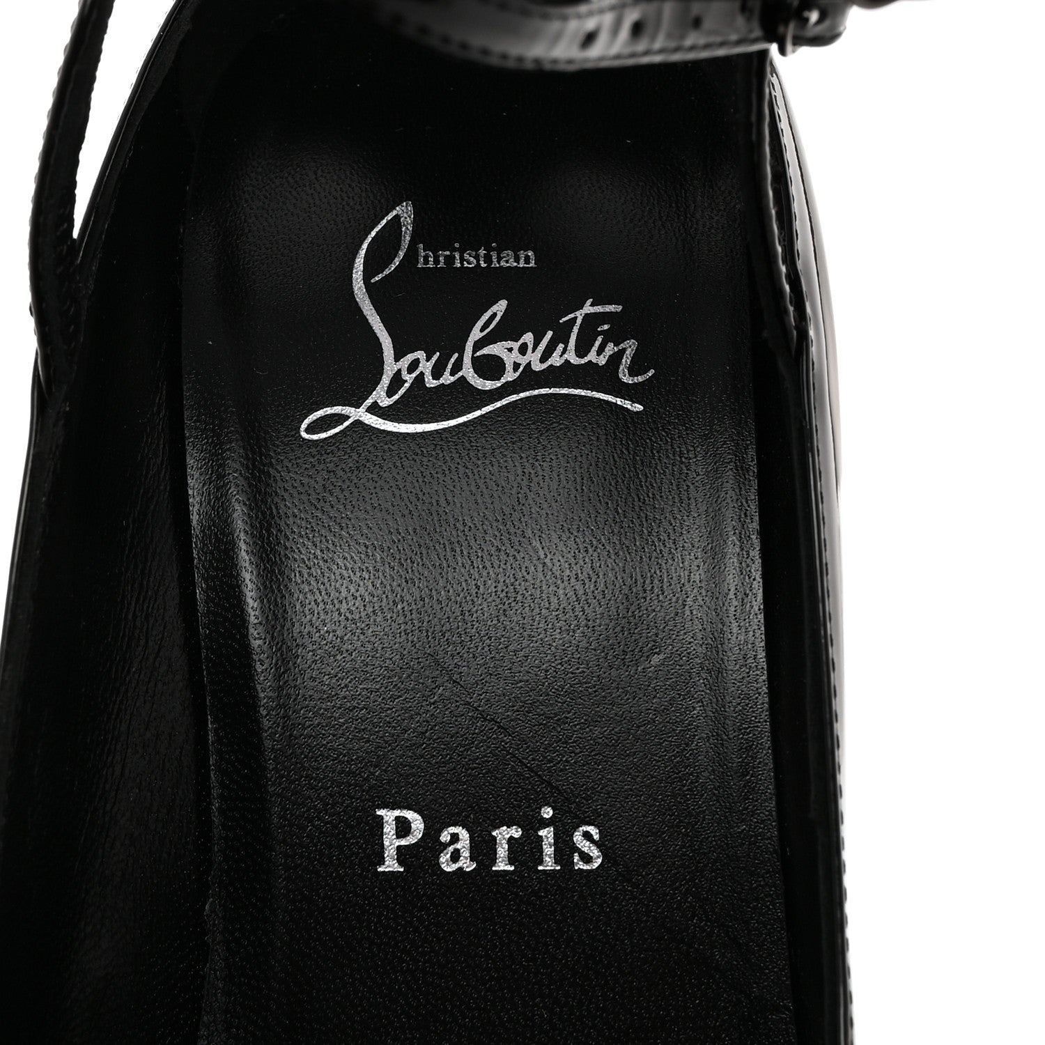 Christian Louboutin Patent Very Conclusive Alta Platform Peep Toe 150 Pumps 37 Black 6 of 7