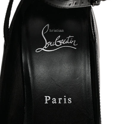 Christian Louboutin Patent Very Conclusive Alta Platform Peep Toe 150 Pumps 37 Black 6 of 7