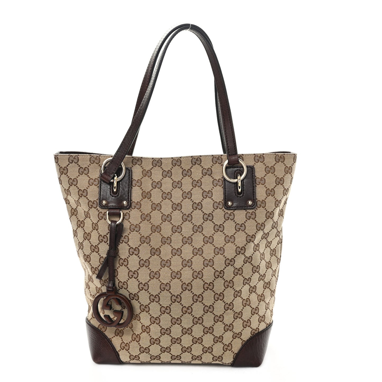 Guccissima Medium Charm Tote Brown