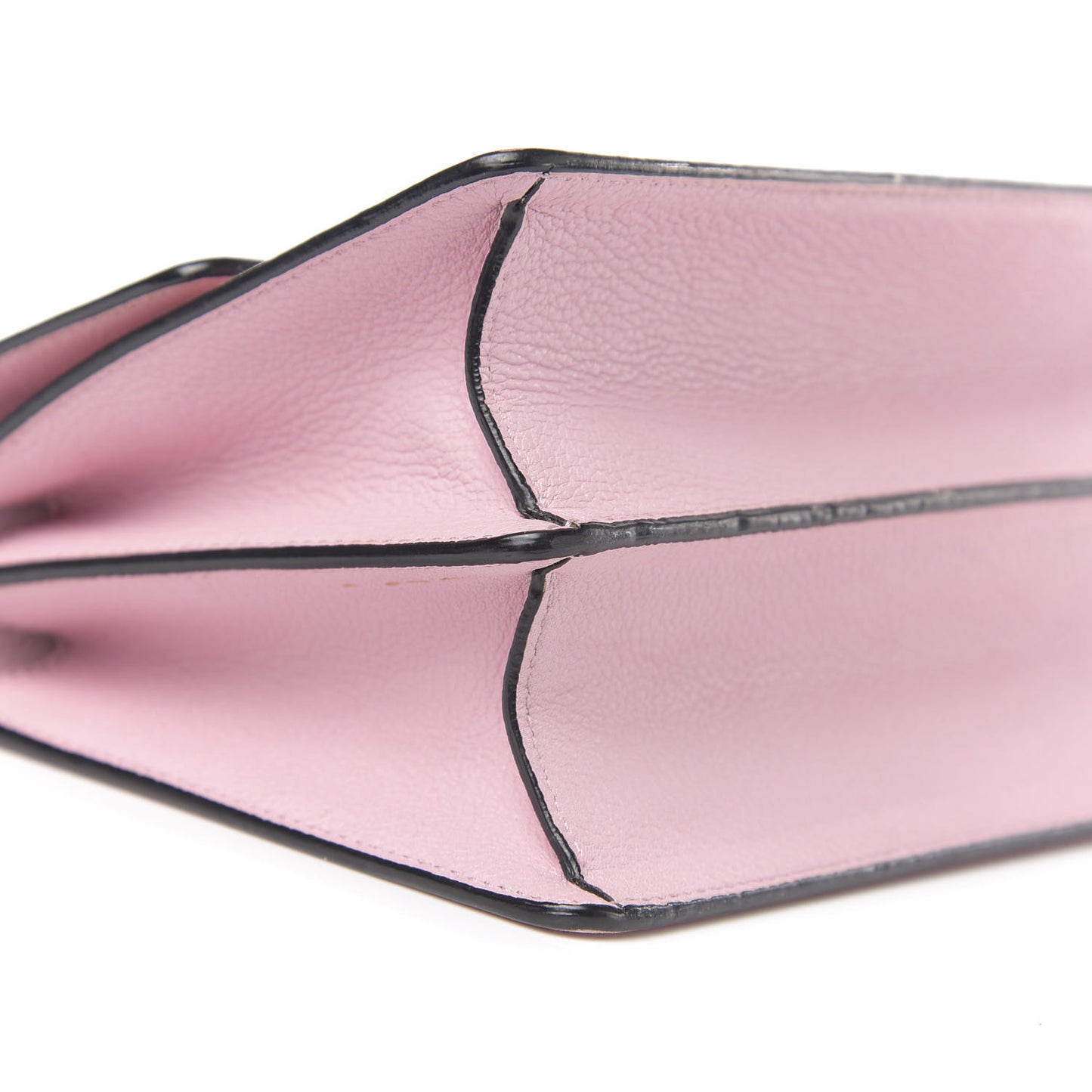 Grained Calfskin Rosalia Shoulder Bag Pink
