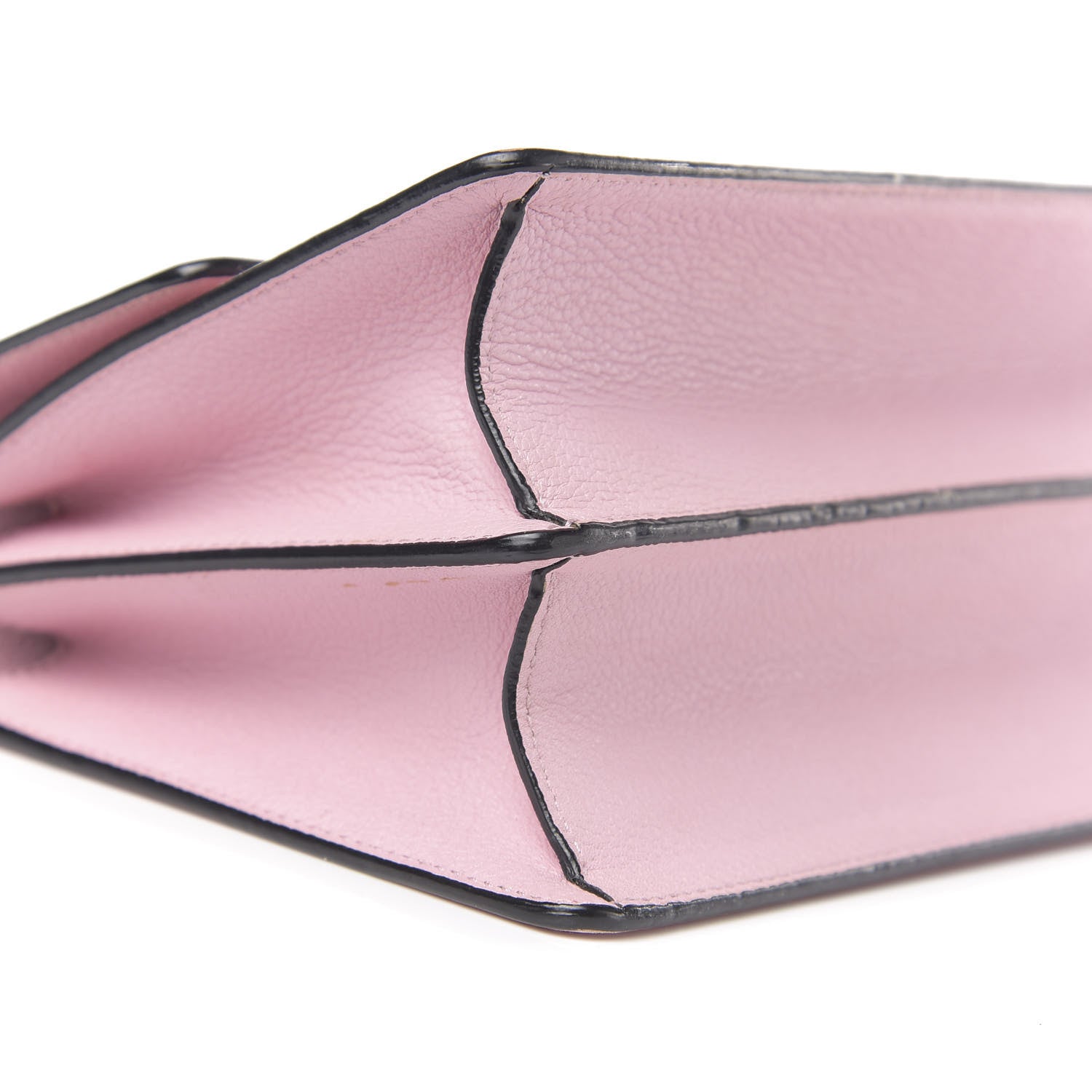 Dolce & Gabbana Grained Calfskin Rosalia Shoulder Bag Pink 7 of 10