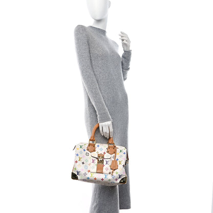 Louis Vuitton Monogram Multicolor Speedy 30 White 2 of 10