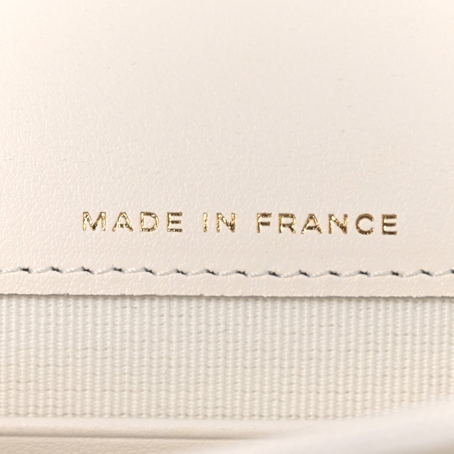 Shiny Caviar Quilted Flap Charm Wallet On Chain WOC White