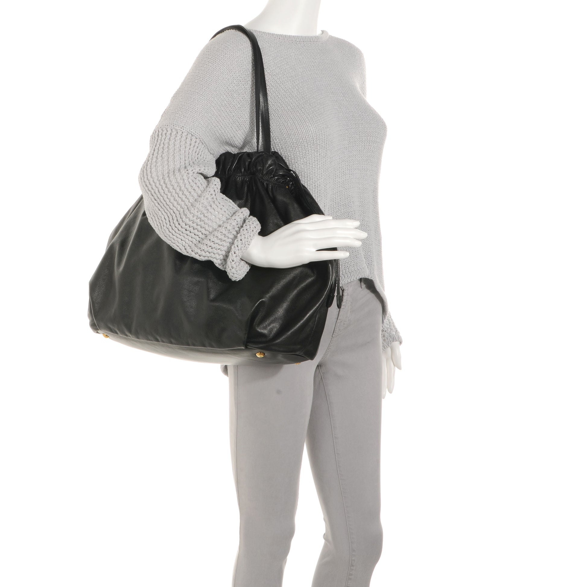 Prada Soft Calf Shopping Tote Nero Black 2 of 9